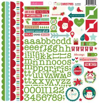 Bella BLVD - Aufkleber "Merry Little Christmas" Cardstock Sticker