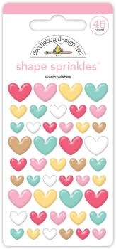 Doodlebug Design - Epoxy Sticker "Warm Wishes" Shape Sprinkles