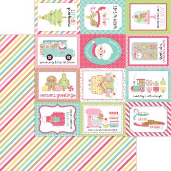 Doodlebug Design - Designpapier "Gingerbread Kisses" Paper Pack 12x12 Inch - 12 Bogen