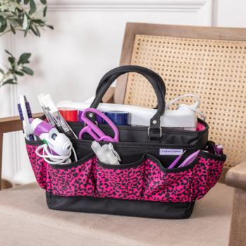 Crafters Companion "Raspberry Cheetah Tote Deluxe"