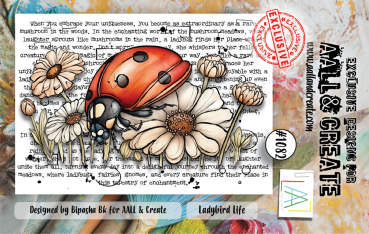 AALL and Create - Stempel A7 "Ladybird Life" Clear Stamps