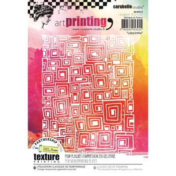 Carabelle Studio - Druckplatte "Dreiecke Labyrinth" Art Printing
