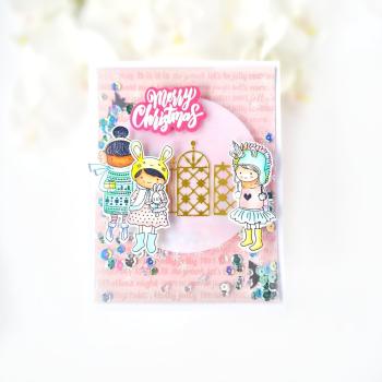 Picket Fence Studios - Stempelset "Merry Christmas Friends" Clear stamps