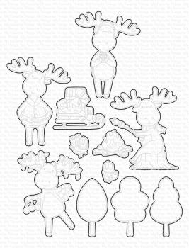 My Favorite Things - Stanzschablone "Merry Moose" Die-namics