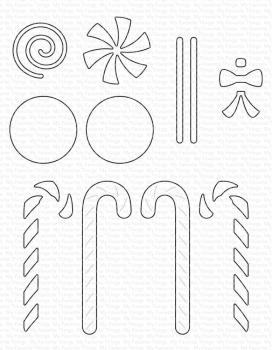 My Favorite Things - Stanzschablone "Sweet Sticks - Holiday Eddition" Die-namics