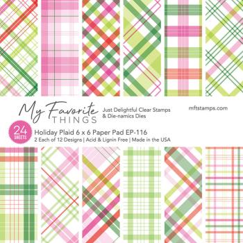 My Favorite Things - Designpapier "Holiday Plaid" Paper Pad 6x6 Inch - 24 Bogen