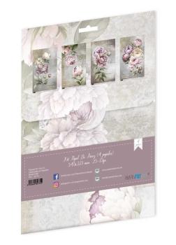 Paper For you - Decoupage Papier "You La Vie En Fleurs Peonies" Rice Paper Kit - 4 Bogen