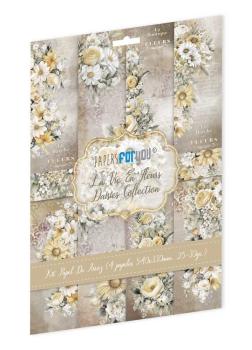 Papers For you - Decoupage Papier "La Vie En Fleurs Daisies" Rice Paper Kit - 4 Bogen