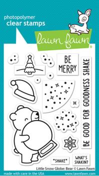 Lawn Fawn - Stempelset "Little Snow Globe: Bear" Clear Stamps