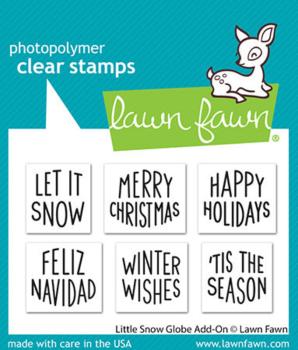 Lawn Fawn - Stempelset "Little Snow Globe" Clear Stamp Add-On