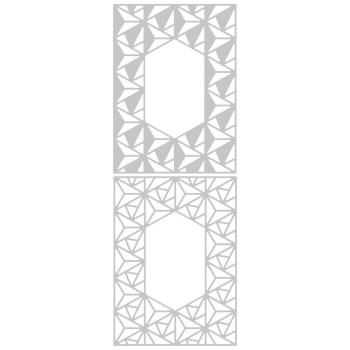 Sizzix Framelits Craft Die-Set - Sizzix Geo Lattice Grame / 3D Rahmen