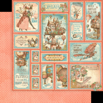 Graphic 45 - Designpapier "Imagine" Collection Pack 12x12 Inch - 24 Bogen