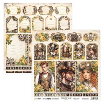 ScrapBoys - Designpapier "Steampunk Journey" Paper Pack 12x12 Inch - 12 Bogen