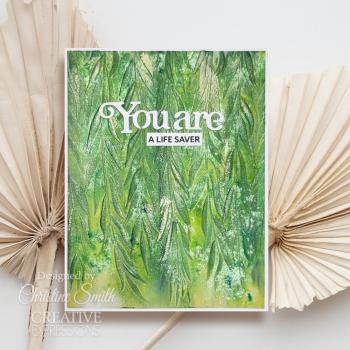 Creative Expressions - 3D Embossingfolder "Weeping Willow" Prägefolder Design by Sue Wilson