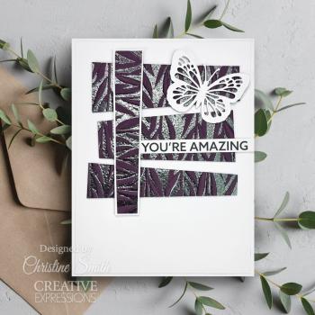 Creative Expressions - 3D Embossingfolder "Weeping Willow" Prägefolder Design by Sue Wilson
