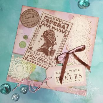 Creative Expressions - Stempelset "La Mode" Clear Stamps 6x8 Inch Design by Taylor Made Journals