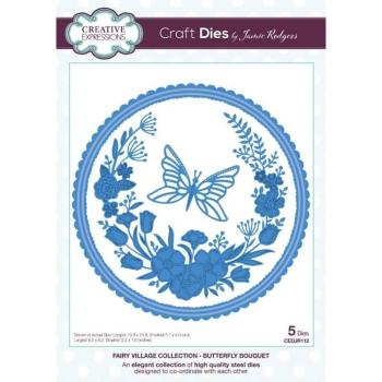 Creative Expressions - Stanzschablone "Fairy Village Butterfly Bouquet" Craft Dies Design by Jamie Rodgers
