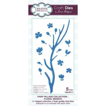 Creative Expressions - Stanzschablone "Fairy Village Floral Branch" Craft Dies Design by Jamie Rodgers