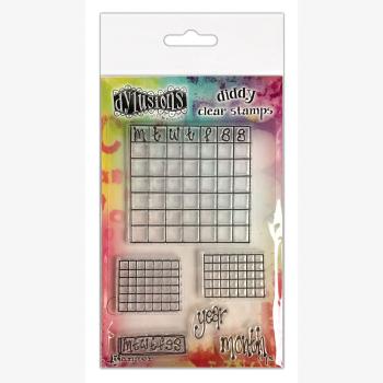 Ranger - Stempelset "Check It Out!" Clear Stamps Dylusions Diddy