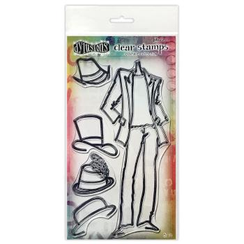 Ranger - Stempelset "Man About Town" Clear Stamps Dylusions Couture