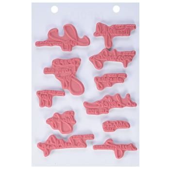 Ranger - Stempelset by Dina Wakley "Just what to say" Media Cling Stamp 