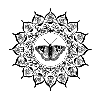 Crafty Individuals - Gummistempel "Summer Mandala" Unmounted Rubber Stamps 