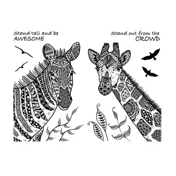Crafty Individuals - Gummistempel "Stand Out and Stand Tall" Unmounted Rubber Stamps 