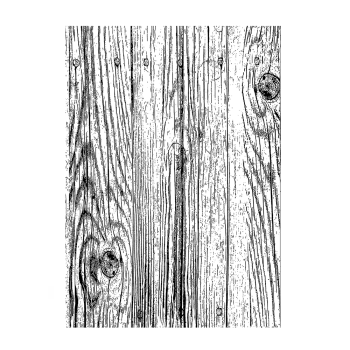 Crafty Individuals - Gummistempel "Woodgrain" Unmounted Rubber Stamps 