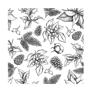 Crafty Individuals - Gummistempel "Winter Repeating Background" Unmounted Rubber Stamps 
