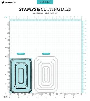 Studio Light - Stempel & Stanzschablone "Label Frames" Stamp & Dies