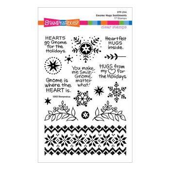 Stampendous - Stempelset "Gnome Hugs Sentiments" Clear Stamps