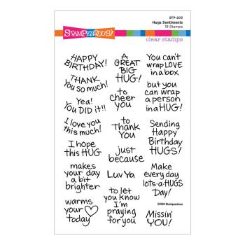 Stampendous - Stempelset "Hugs Sentiments" Clear Stamps