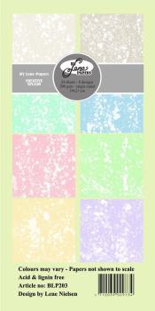 By Lene - Designpapier "Creative Splash" Paper Pack 10x21 cm - 24 Bogen