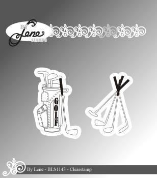 By Lene - Stempelset "Golf Clubs" Clear Stamps