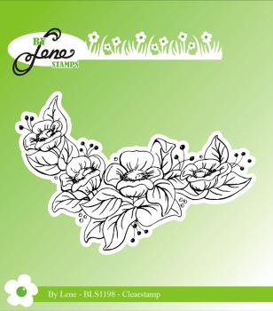 By Lene - Stempel "Flower Corner" Clear Stamps