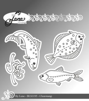 By Lene - Stempelset "Fish" Clear Stamps