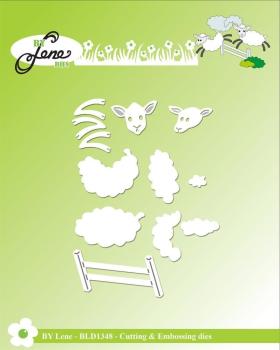 By Lene - Stanzschablone "Sheeps" Dies