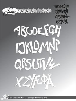 By Lene - Stanzschablone "Funky Alphabet" Dies