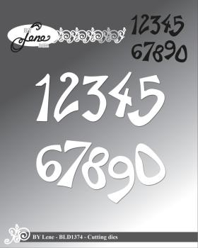 By Lene - Stanzschablone "Funky Numbers" Dies