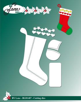 By Lene - Stanzschablone "Christmas Sock" Dies