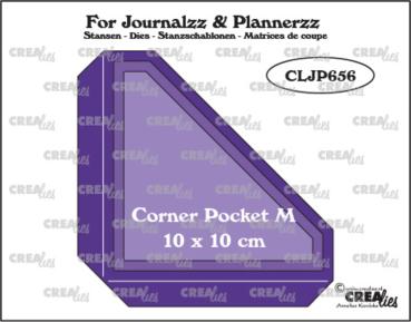 Crealies - Stanzschablone "Corner Pocket M + Extra Lagen" For Journalzz & Plannerzz Dies
