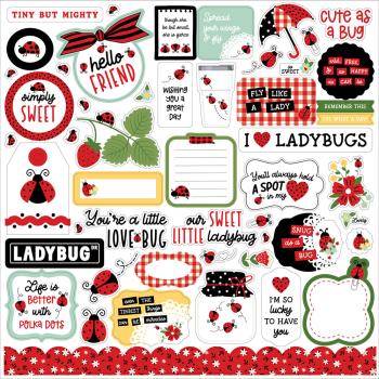 Echo Park - Aufkleber "Little Ladybug" Element Sticker 