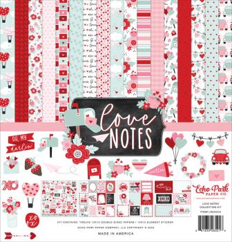 Echo Park - Designpapier "Love Notes" Collection Kit 12x12 Inch - 12 Bogen