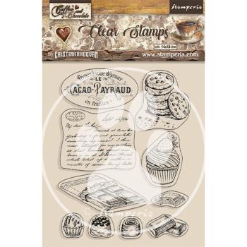 Stamperia - Stempelset "Chocolate Elements" Clear Stamps