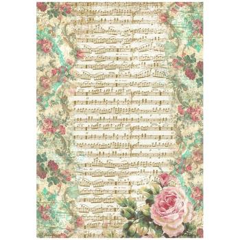 Stamperia - Decopatch Papier "Precious Music" Decoupage A4 - 6 Bogen  