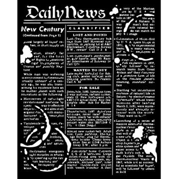 Stamperia - Schablone "Daily News" Stencil