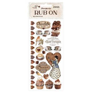 Stamperia - Transfer Aufkleber "Coffee and Chocolate" Rub-On