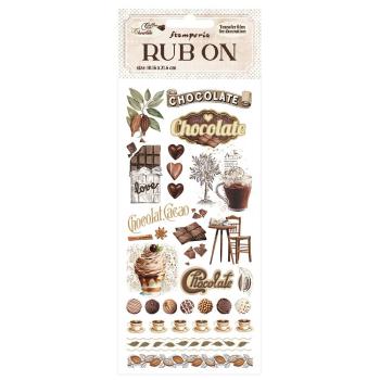 Stamperia - Transfer Aufkleber "Coffee and Chocolate Elements" Rub-On