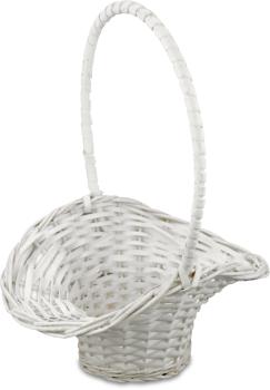Biedermeier Streukorb weiß 21cm