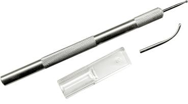 Prägestift für Embossing 2 Spitzen aus Metall